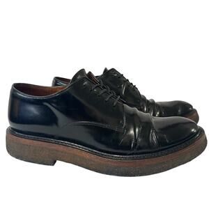 Dries Van Noten Patent Leather Oxford Shoes size EU 37.5 Black 90s style